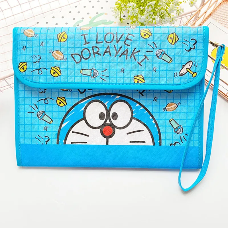 

baby storage bag clutch handbag coin purse Doraemon boy girl card holder PU multi-functional hand account bag