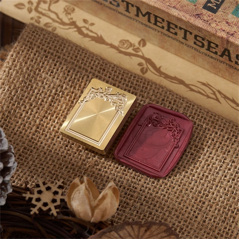 إطار صور سلسلة ختم من الشمع ختم ختم الشمع Stamps النحاس الشمع ختم رئيس للمغلفات هدية الزفاف التفاف الديكور #3