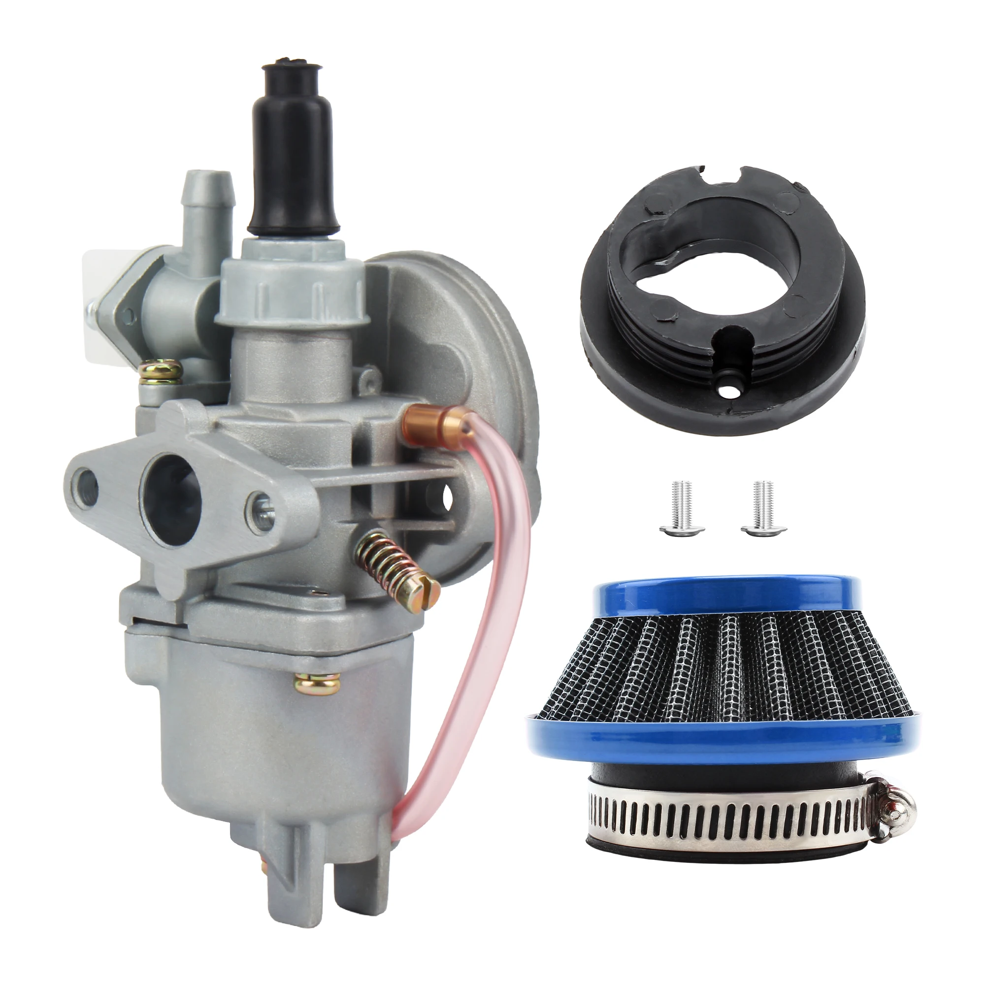 AliExpress PowerMotor Carburetor With Steel Air Filter Inlet Pipe For 43cc 47cc 49cc 2 Stroke Engine Mini Moto ATV Quad Dirt Pocket Bike Go Kart Parts