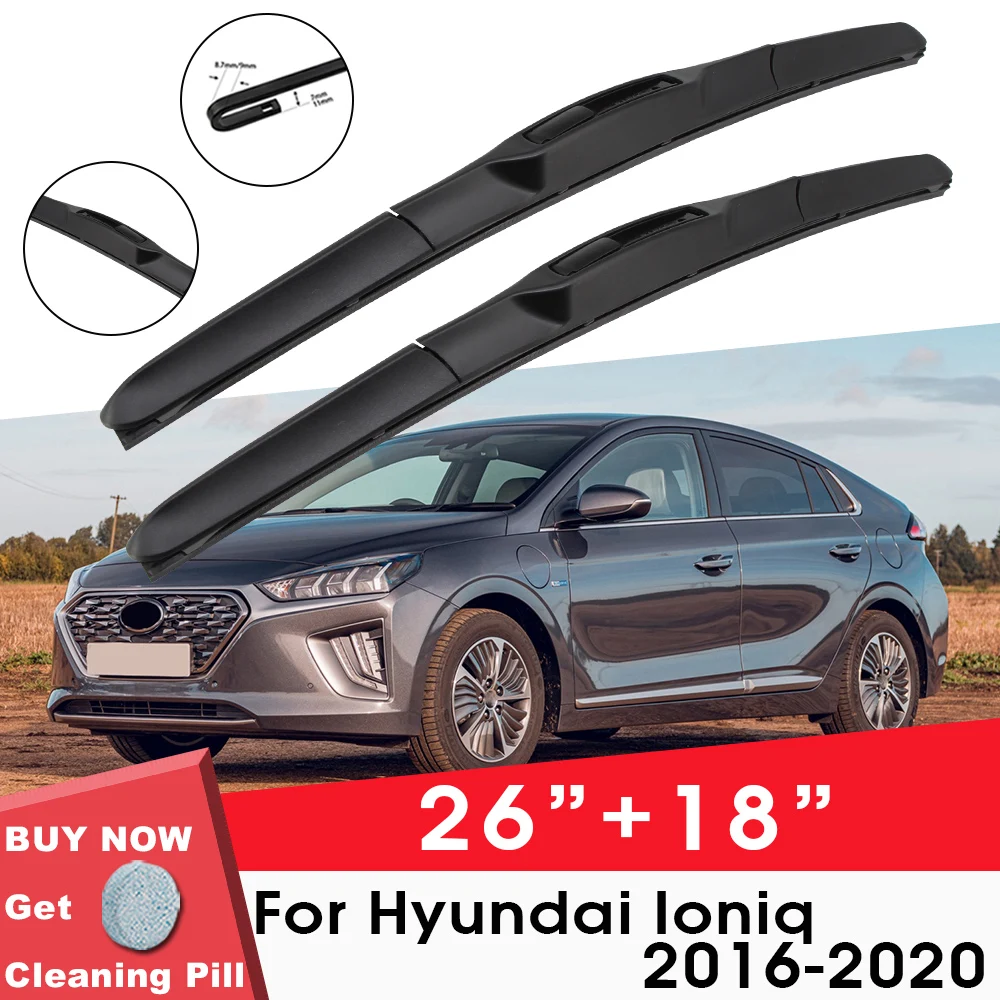 Car Wiper Blade Front Window Windshield Rubber Refill Wiper For Hyundai Ioniq 2016-2020 26\