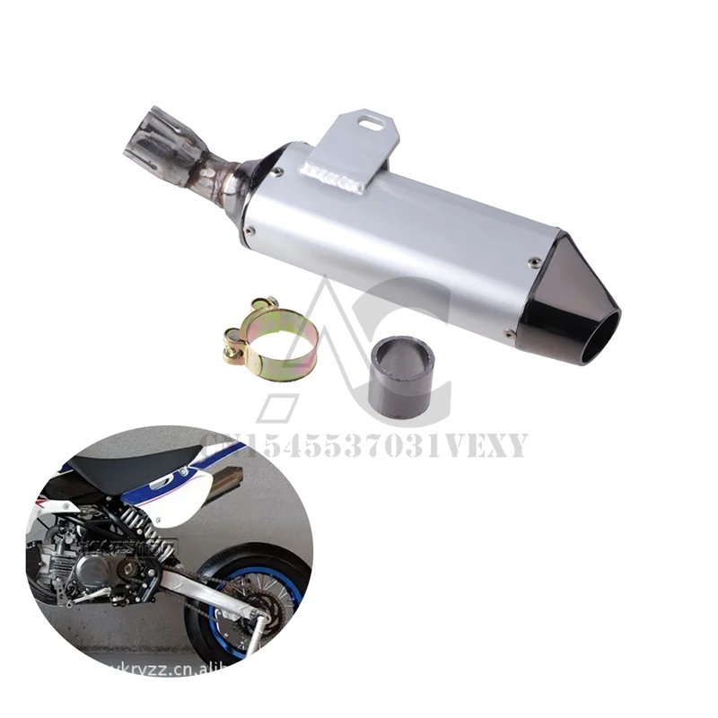 Motorcycle NEW Exhaust Muffler pipe For BBR Style Chinese KAYO BSE Apollo Pit Bike Dirt Bike 110cc 125cc