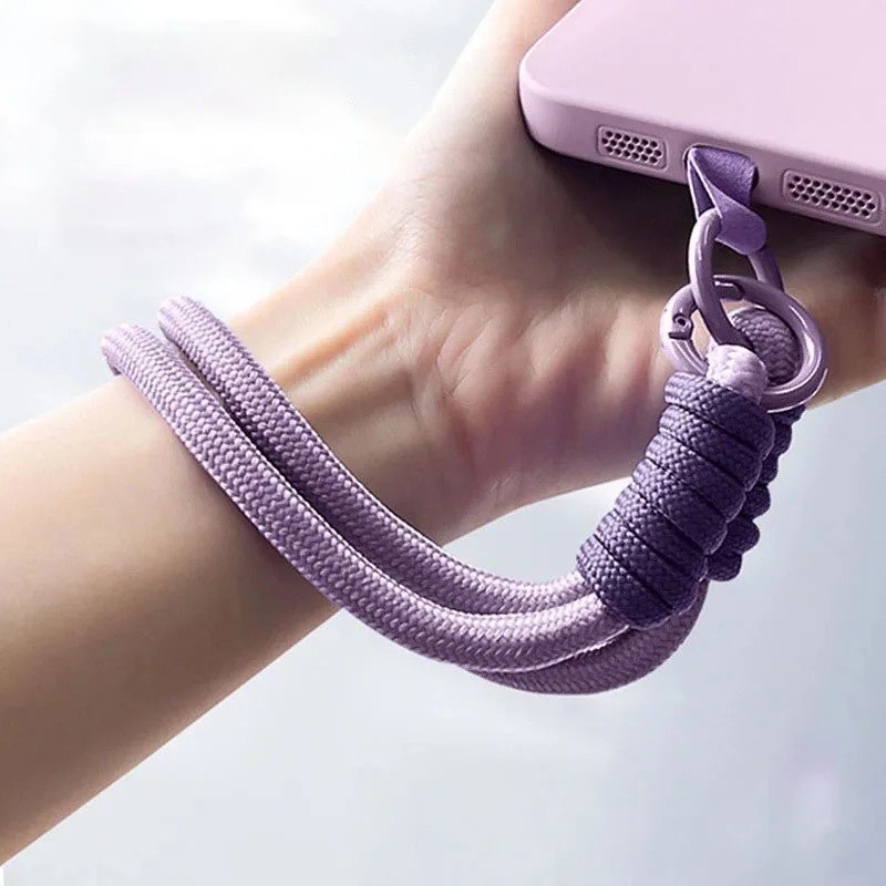 Solid Color Mobile Phone Anti Loss Bracelet Lanyard