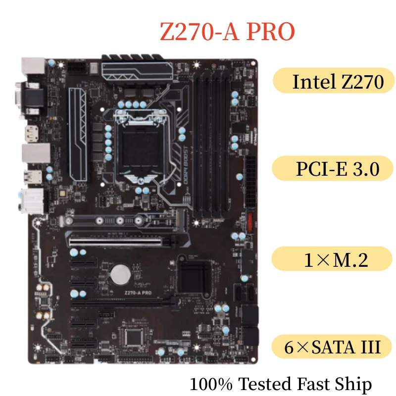 

For MSI Z270-A PRO Motherboard 64GB LGA 1151 DDR4 ATX Mainboard 100% Tested Fast Ship