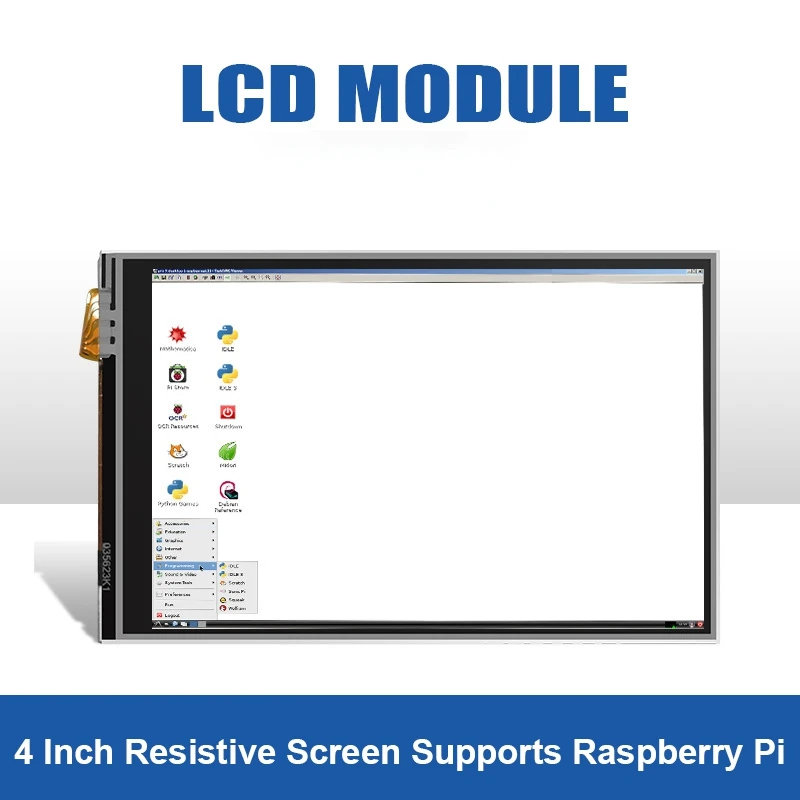 4 Inch LCD Screen SPI Interface LCD Module Display With Resistive Touch Acreen Display Module For Raspberry Pi