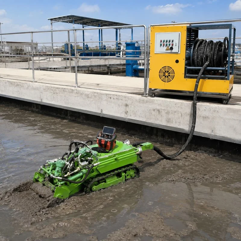 Customized Sewer Cleaning Robot Remote Control Dredging Machine Hydraulic Crawler Equipment for Sludge Removal Operations