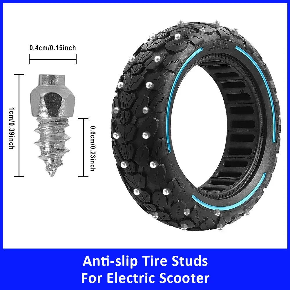 

50 шт., универсальные шпильки для шин, винты, гвозди, набор зимних шипов для колес, противоскользящие, против льда для электрического скутера, грузовика, мотоцикла