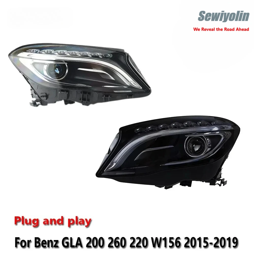 

Светодиодные фары для Mercedes-Benz GLA 200 260 220 W156 2015-2019: противотуманные фары, ДХО, стоп-сигналы, указатели поворота, установка Plug and Play