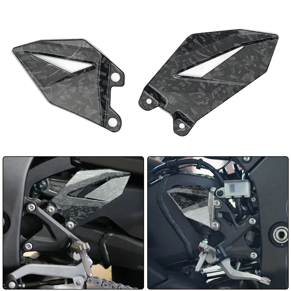 

Для Kawasaki ZX-10R ZX-10RR 2011-2024 модификация мотоцикла, аксессуары для защиты пятки педали из углеродного волокна