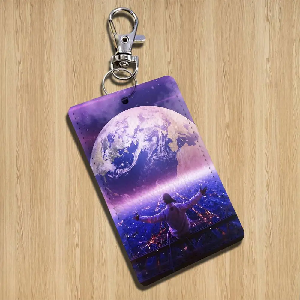 Llavero con diseño de álbum de música cool, cantante de dibujos animados, anime, colgante de moda para bolso, tarjeta de identificación, tarjeta de autobús, bonito para adultos