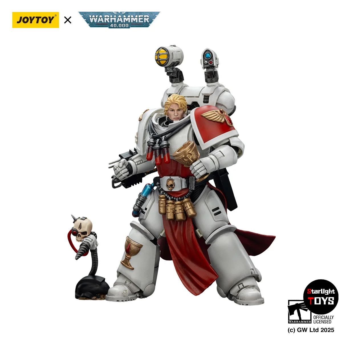 【JOYTOY】1/18 مجسم شخصية Warhammer 40K كابتن ملائكة الدم مع مسدس جحيم وقبضة قوية الكاهن الصناعي 3 قطع #6