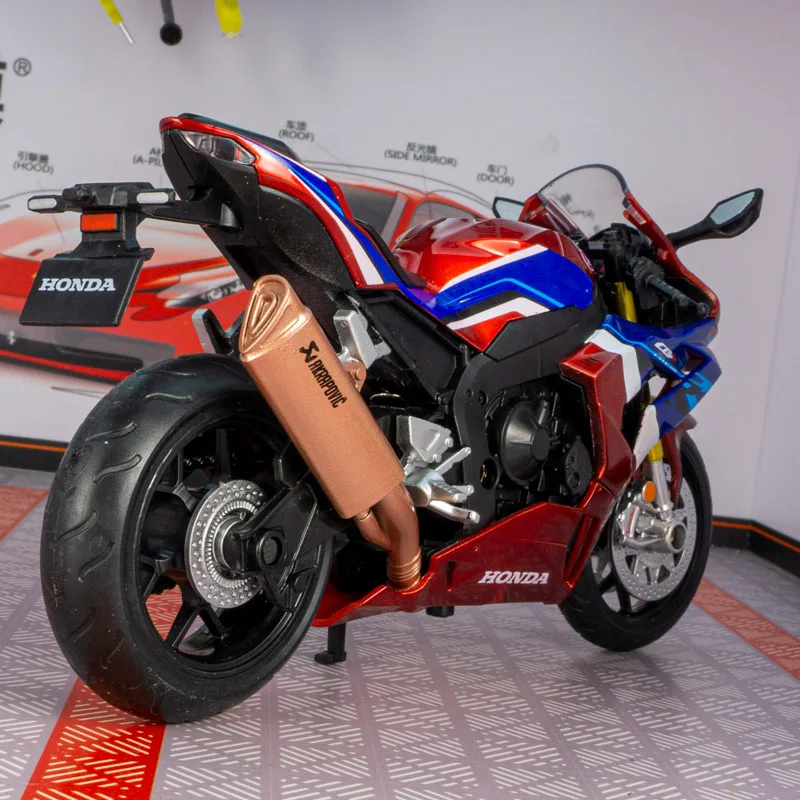 

CCA 1:12 Honda CB R1000R-R мотоцикл для мальчиков, модель автомобиля из сплава, коллекция украшений, статическая амортизация, локомотив