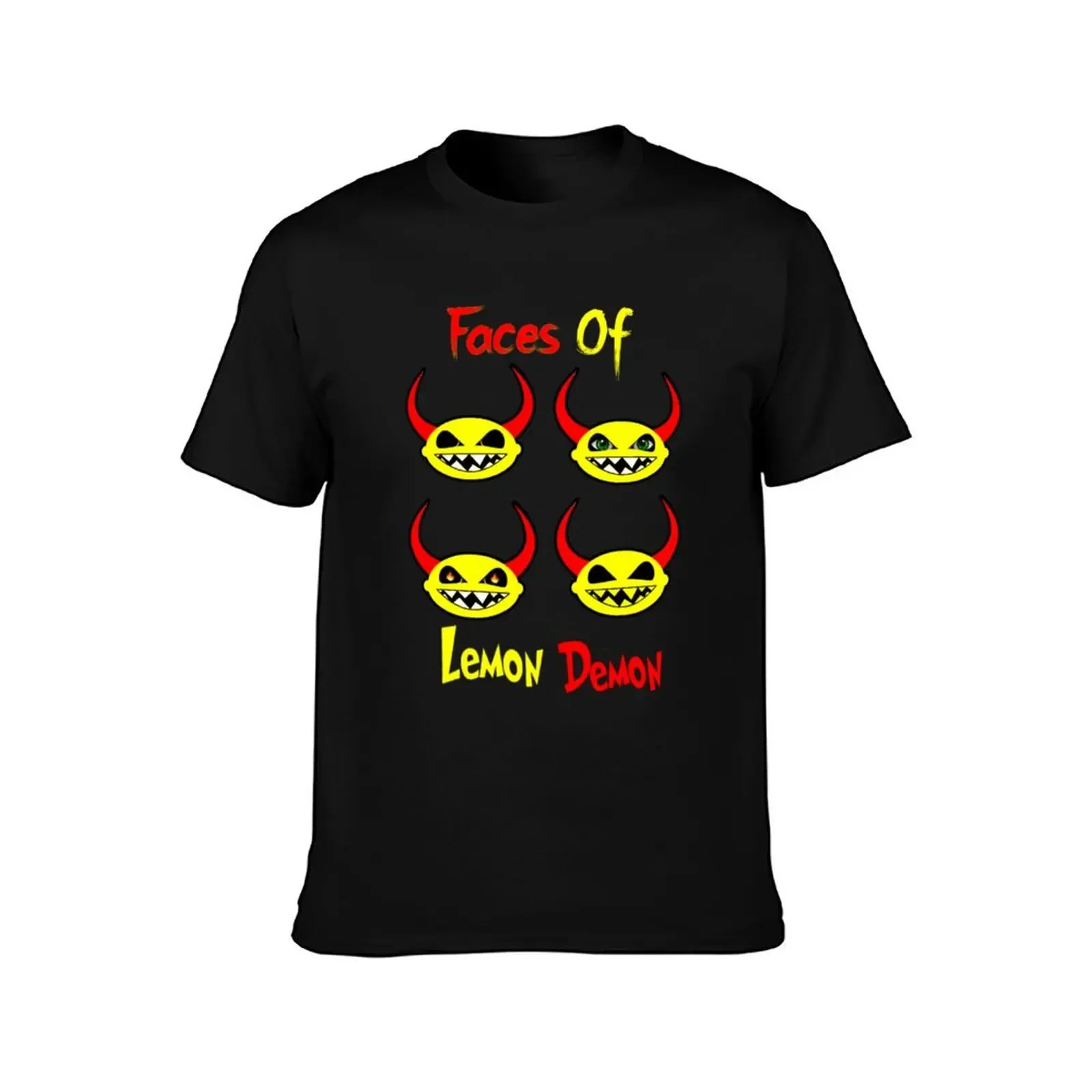 Faces of Lemon Demon T-Shirt topping oversized t shirt street wear tee shirts for men