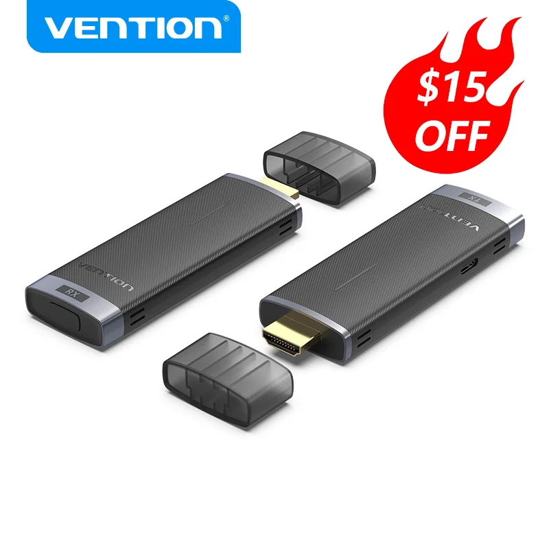 

Vention Wireless HDMI TV Receiver 5GHz WiFi Display Projector HD TV Dongle Smart Stick for Android IOS 40m HDMI Wireless Adapter