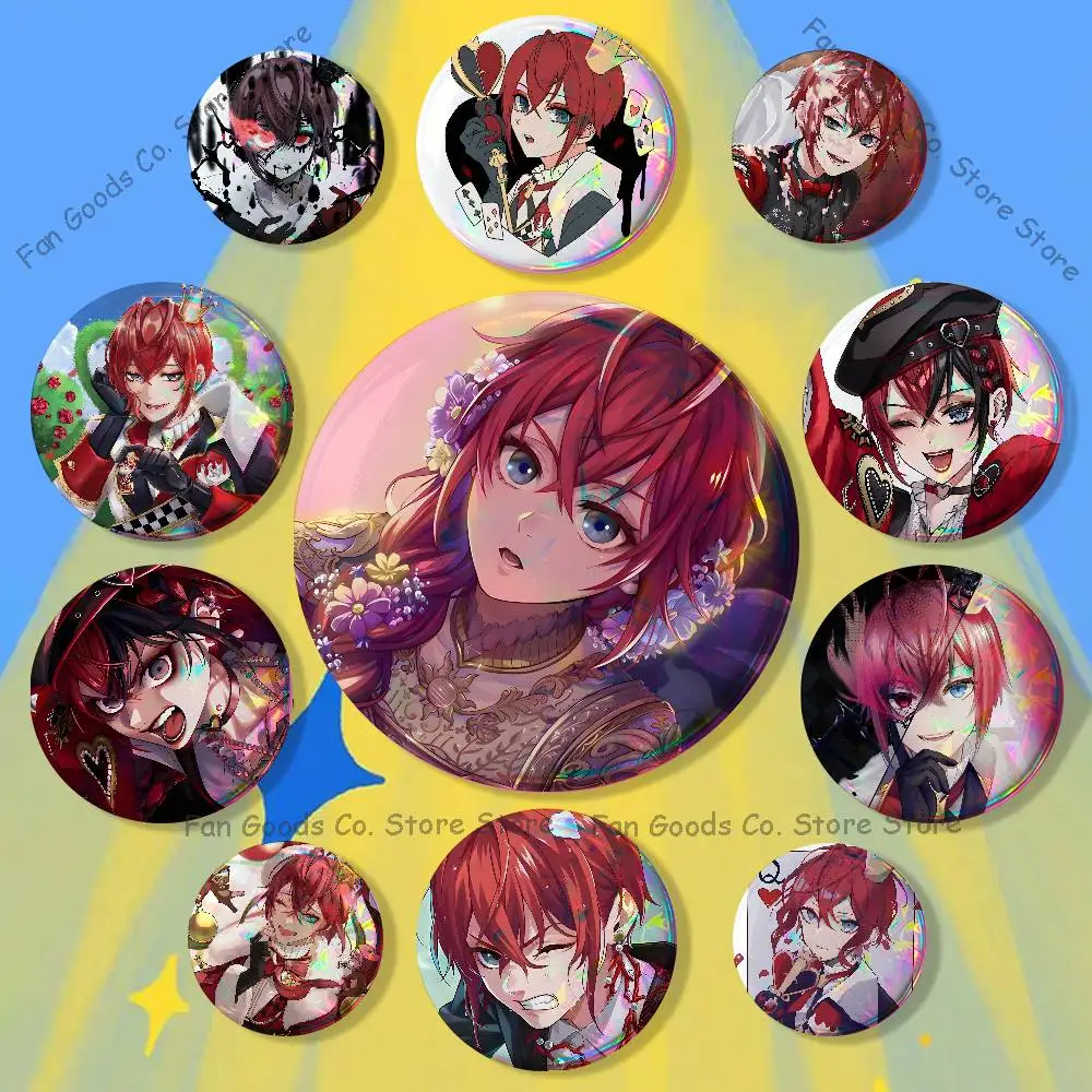 R-RiddleS R-Rosehearts Badges Creative Tinplate Button Pins Brooch Creative Quotes Badge Clothes Backpack Jewelry Gift