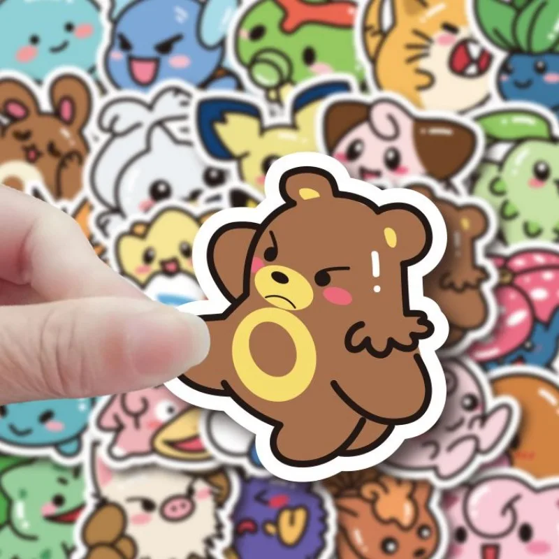 50 pz Poké Mon Pikachu Charmander Charizard Adesivo Cartoon Notebook Diario Giocattolo per bambini Custodia per cellulare Adesivo ricompensa