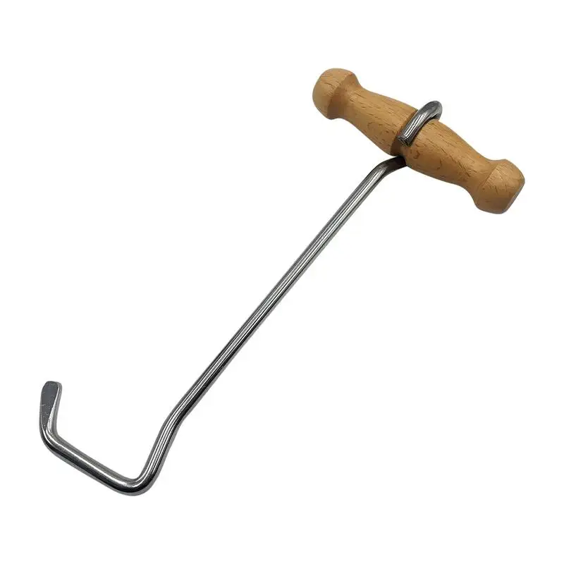 

Boot Hooks Cowboy Boot Hooks with Wooden Handle Non-Slip Comfortable Grip Helper for Men Women Walking Family Friends