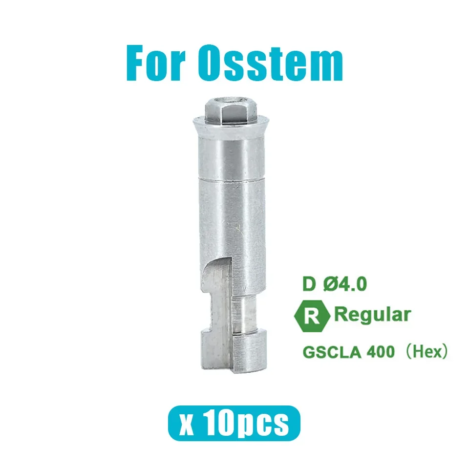 10Pcs Dental Multi Unit Lab Analog Fits Multi-Brand Implant Systems Working Cast Replica Full Arch Bridge Restoration Hardwares
