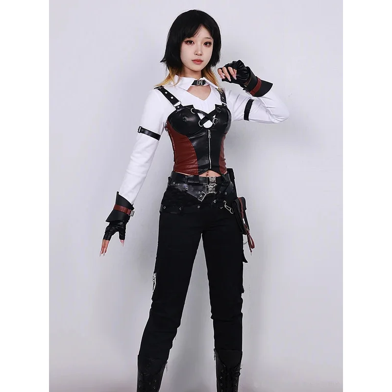 Cygame amor e espaço profundo miss caçador cosplay traje anime caçador heroína peruca feminina uniforme xavier zayne rafayel festa menina su