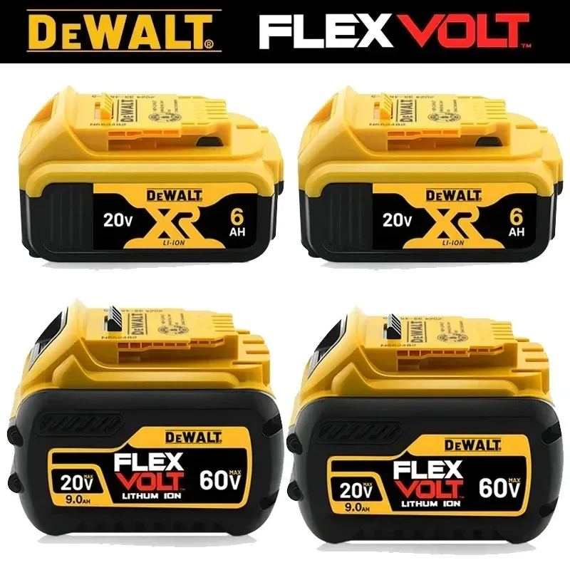 DeWALT Original Battery 20V/60V 6Ah 9Ah MAX FlexVolt for DCB606 DCB205 DCB206 DCB209 DCB182 Power Tool