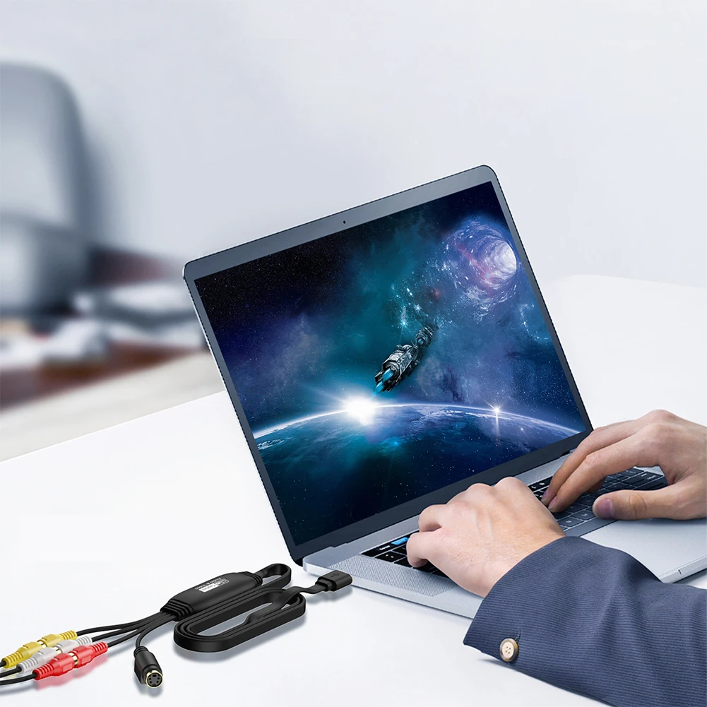 بطاقة التقاط الفيديو USB VHS TV DVD VCR بطاقة محول التقاط الصوت RCA إلى USB محول الفيديو محول لنظام التشغيل Windows Mac Linux #2