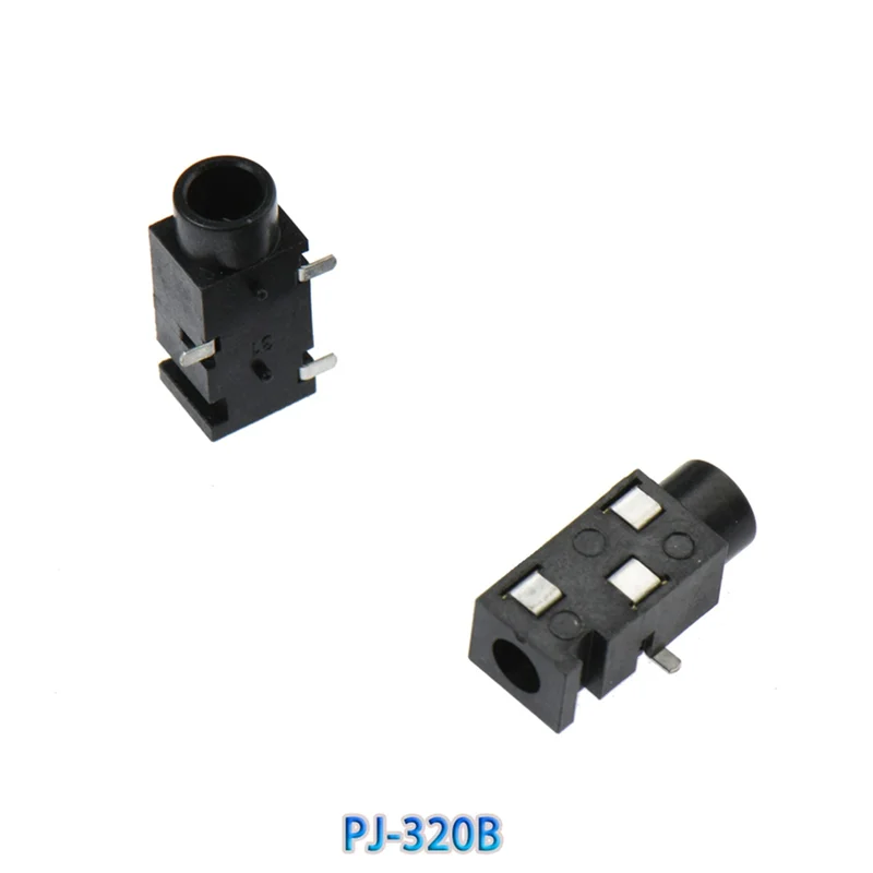 ALIM-100Pcs 3.5MM Headphone Audio Socket 3/4Pins Audio Interface DIP/SMD