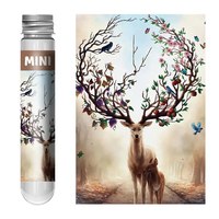 Mini Test Tube Puzzle 150pcs Deer Dogs Jigsaw Puzzle Decompress Toy Educational Family Game