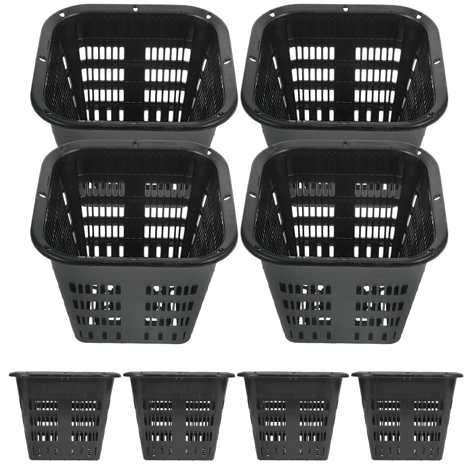 8 Pcs Green Basket Hydroponic Vegetable Net Pots Cups Plant Aquatic