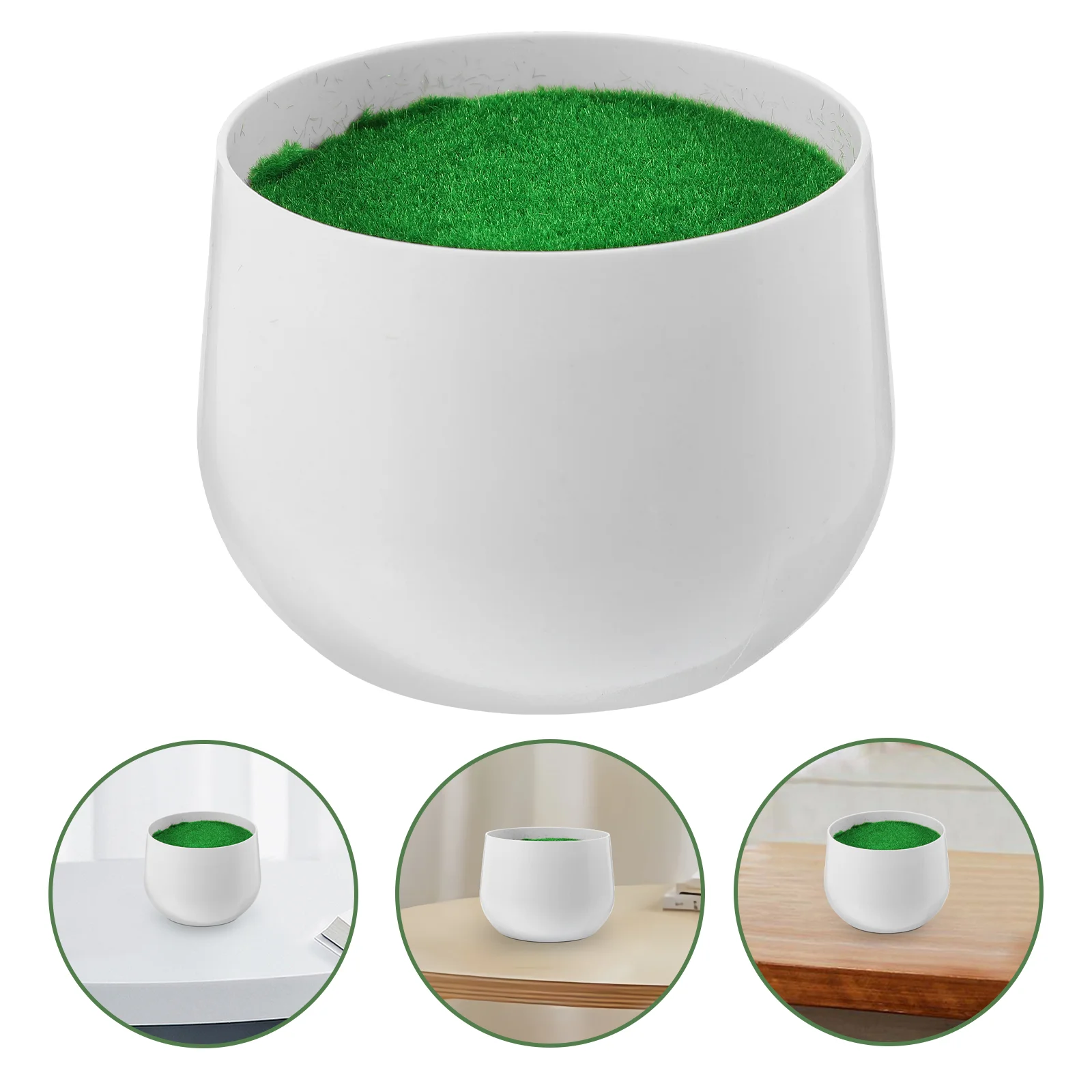

Artificial Potted Plant Planter Mini Tiny Miniature Plastic Fake Flowerpot Pots for Plants