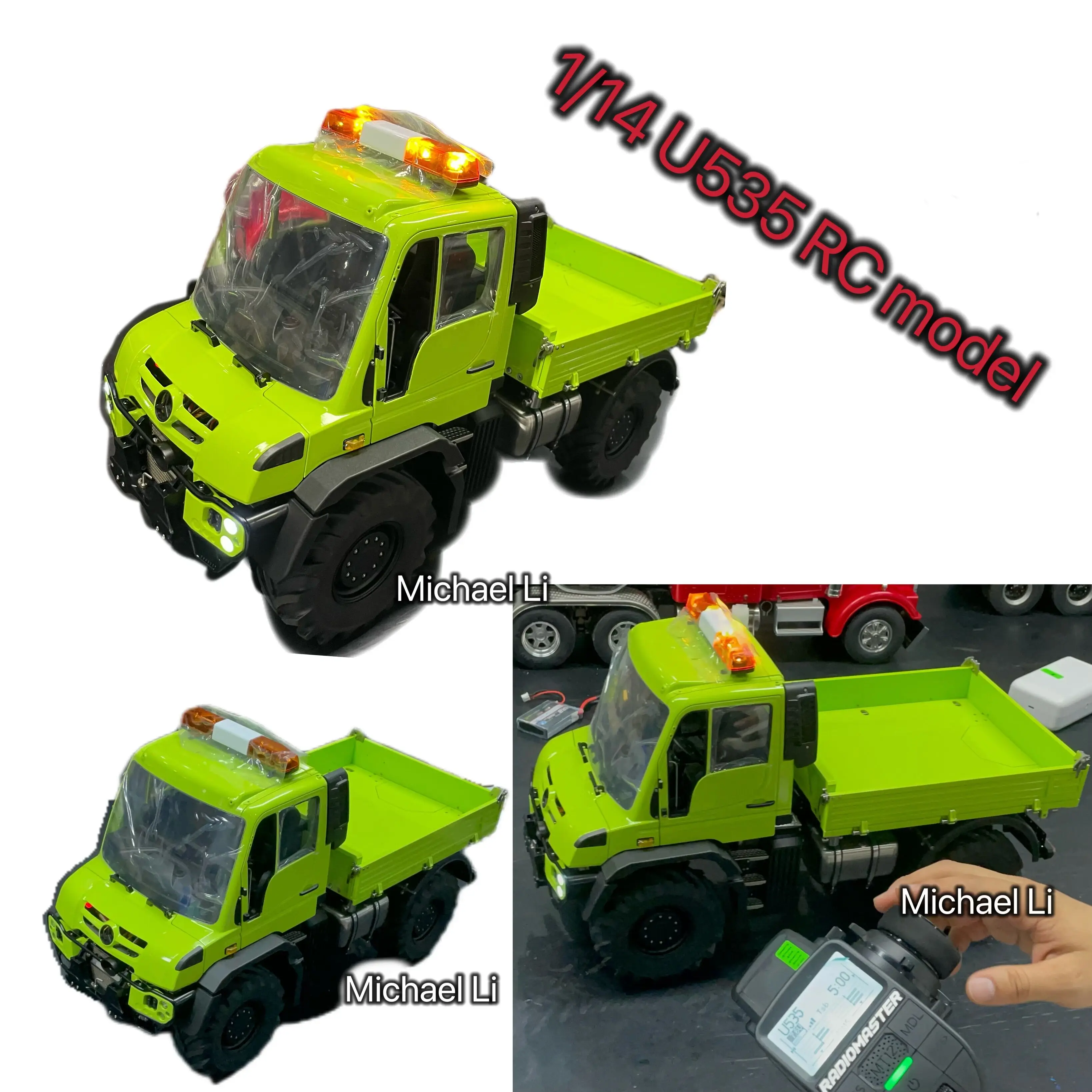 U535 RC 4X4 Crawler RTR 1/14 Scale Remote Control 3-speed Climbing Cars Rock Crawlers RC Off-road Car Vehicles Rotating Lights