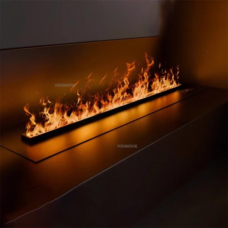 غرفة المعيشة الداخلية LED لهب الموقد المرطب ضوء ثلاثية الأبعاد التفتيت كامين الموقد محاكاة مكان الحريق الديكور المنزل