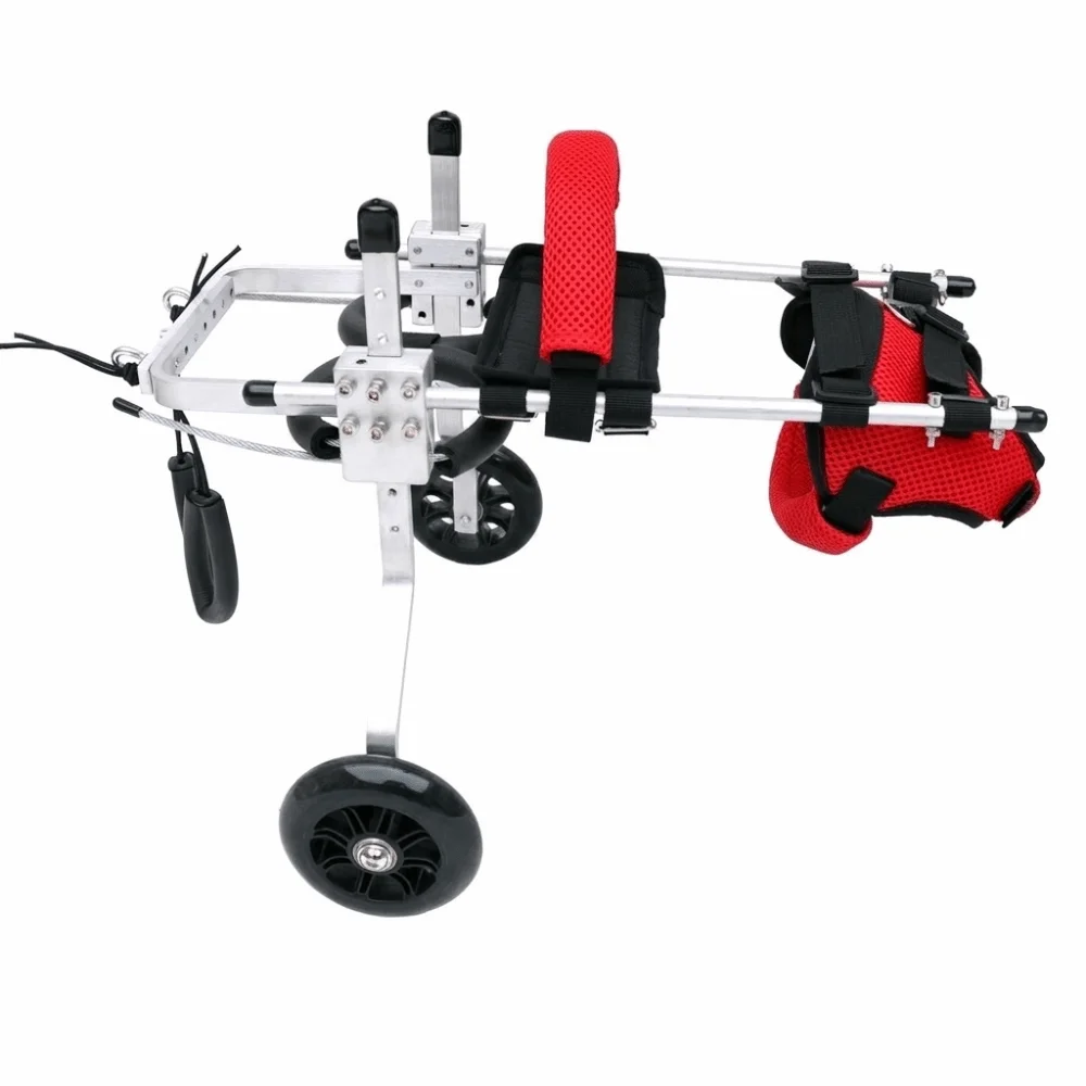 Adjustable Cat Wheelchair Breathable Harness Hind Leg Support Pet Wheelchair Sturdy 2-Wheel Cat Mobility Scooter