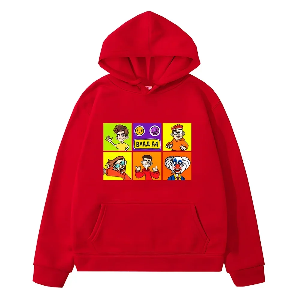 а4 мерч Children Hoodies Autumn Sweatshirt Vlad A4 anime hoodie Fleece Pullover y2k sudadera boys girl clothes Children clothing