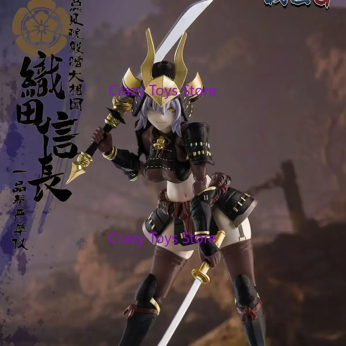 Em estoque keepgoing escala 1/12 sengoku g oca nobunaga versão feminina demônio rei conjunto completo 6 Polegada modelo de figura de ação soldado