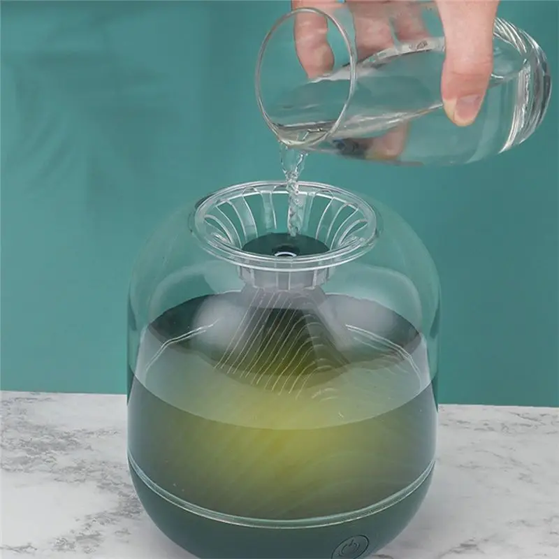 

(A64E) Портативный увлажнитель воздуха с двойным распылителем, высокой производительностью, функцией небулайзера и ночником для дома, белый