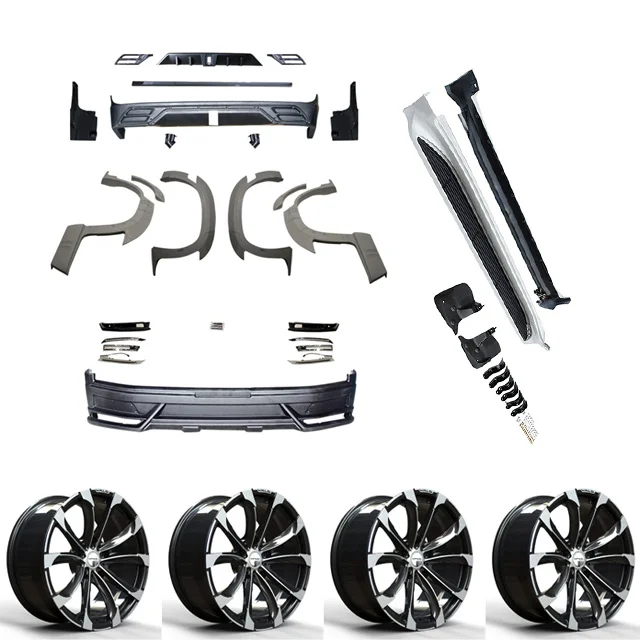 Wald WD body kit surrounds wheel arch wheel hub rim pedal for land cruiser LC200 refit