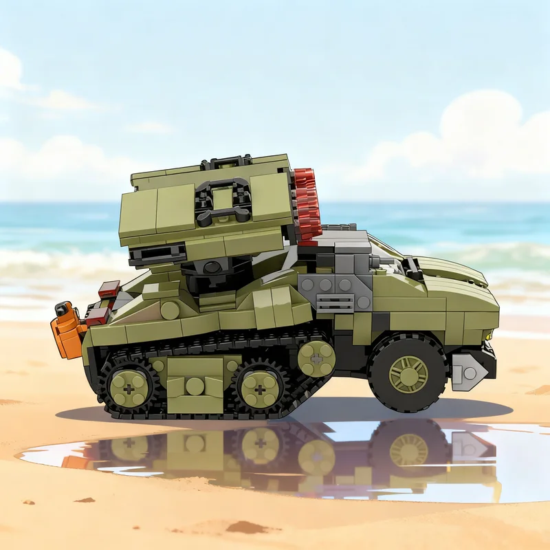 

647pcs MOC Halo Wars 2 Wolverine Anti Aircraft Tank System Model Building Blocks Construction Toys Christmas Gifts Brick Kids