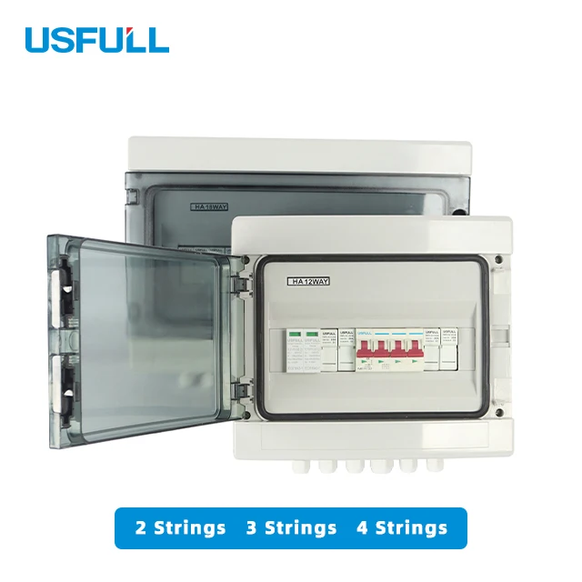 USFULL IP65 DC Combiner Box  top 4 input 1 output China for PV 10 Strings  Photovoltaic System