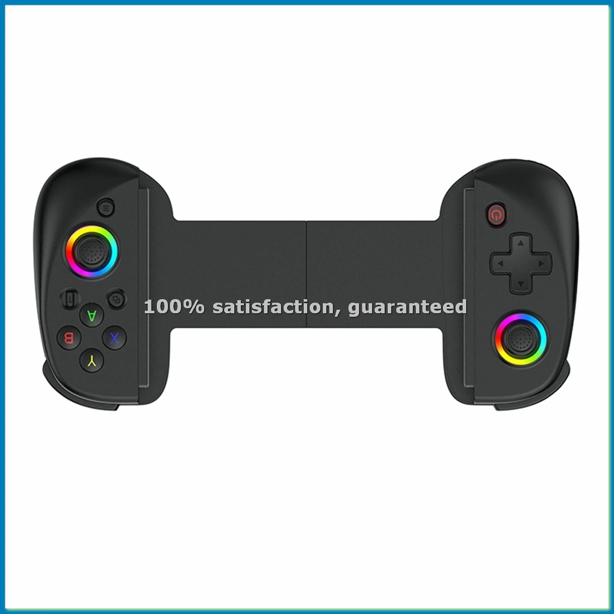 D8 Telescopic Game Controller RGB Light Mobile Game Controller with 6-Axis Vibration for Android IOS Switch PC,A-AT35