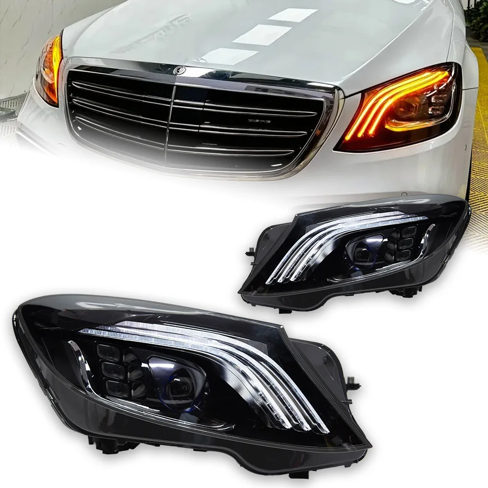Applicable 2014-2017 S-Class W222 12V Headlight Assembly Retrofit Style LED Projector Daytime Running