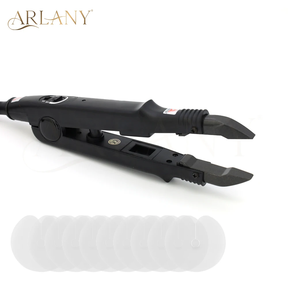

ARLANY Hair Extension Connector Kit Fusion Keratin Heat Wand Temperature Adjustable Heat Wand Melting Tool Flat Square Tip
