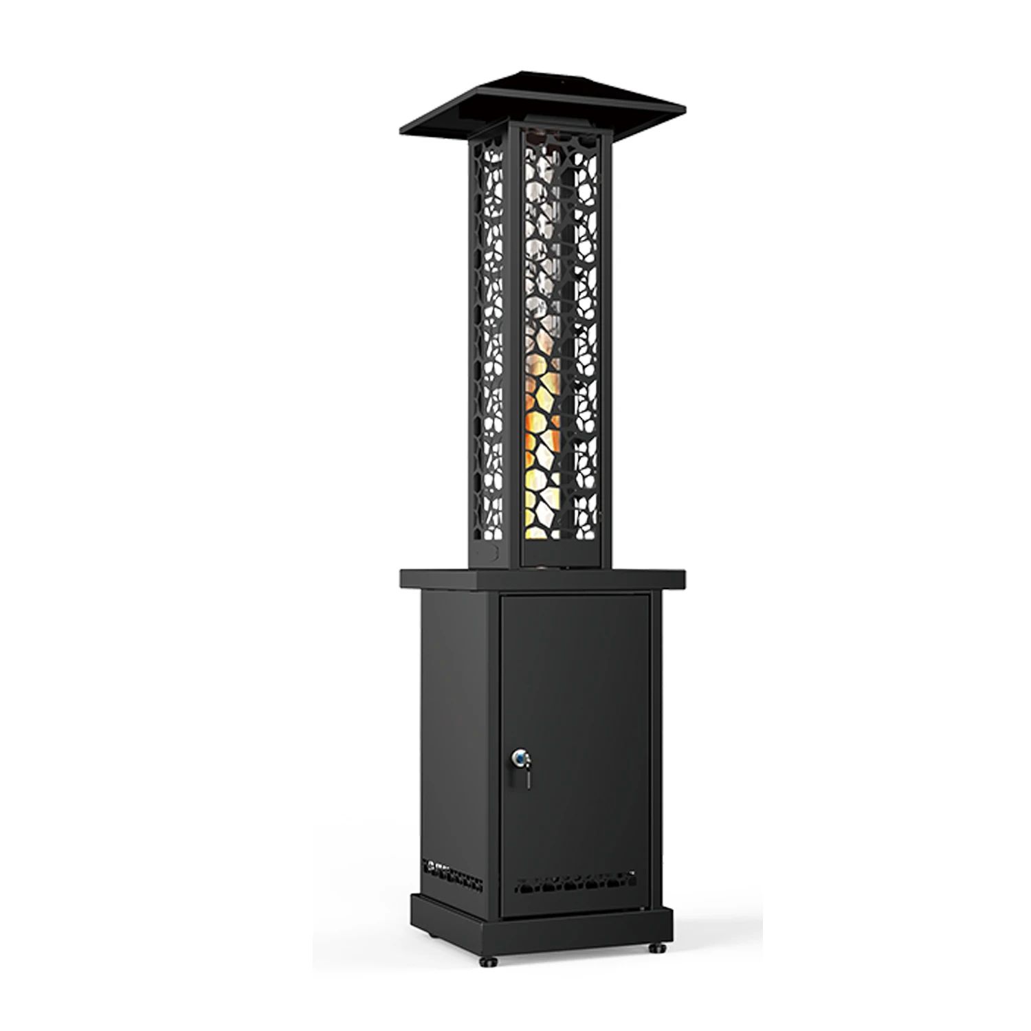 OPS2001A Top Quality freestanding environmental friendly steel outdoor pellet stove patio heater  for Garden Yard