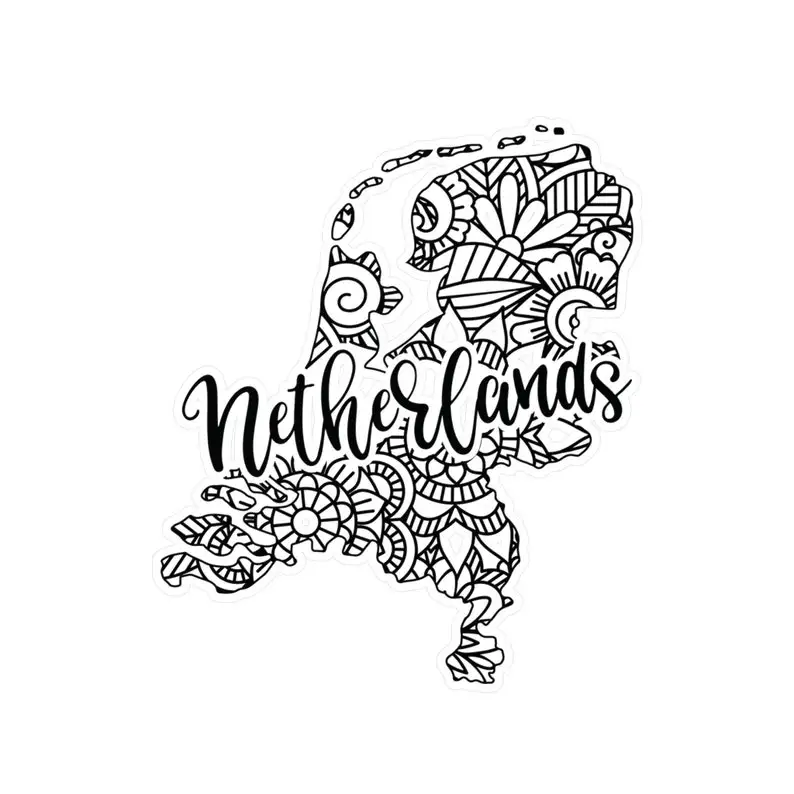 Netherlands Boho Mandala Water Resistant PVC Vinyl Sticker For Car Bumper And Rear Window Decorative Graphic Design Decal view 5