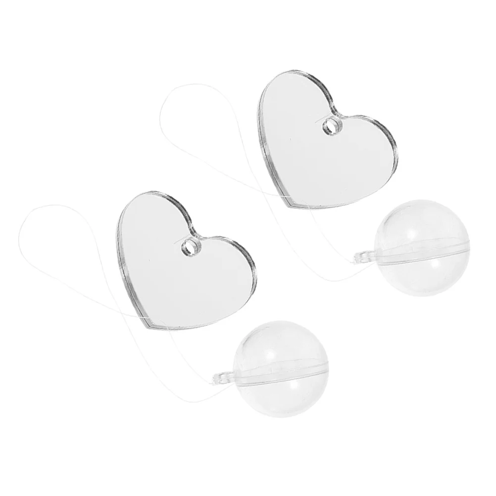 2 مجموعة الاكريليك بيتا التدريب مرآة مزدوجة الوجهين الكرة العائمة خزان الأسماك ديكور ل بيتا ممارسة حوض السمك مرآة القتال الأسماك