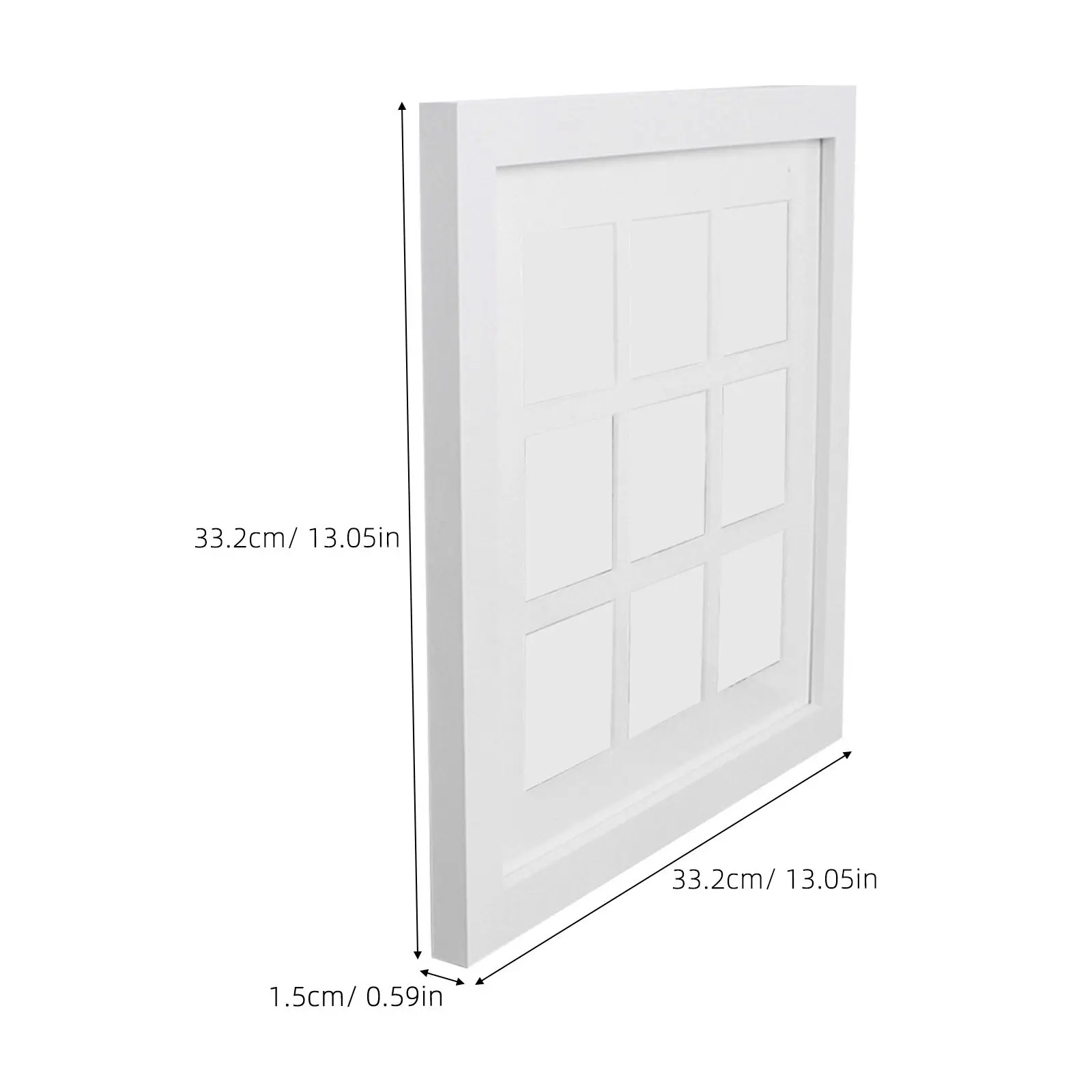 Square Photo Frame – Sturdy DIY Picture Frame for Home, Bedroom & Living Room Decor, Perfect Gift