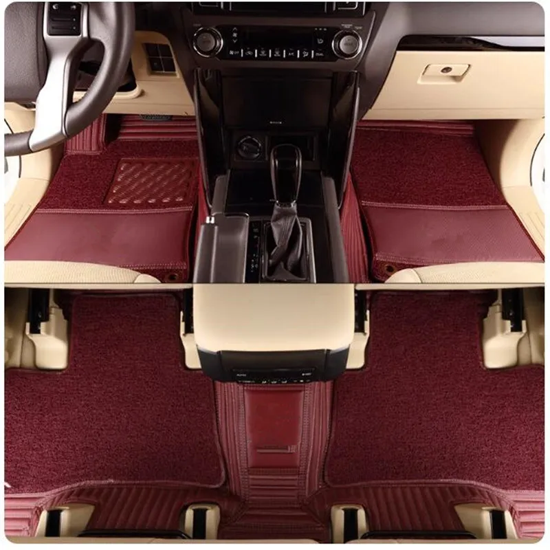 

Высокое качество! Специальные автомобильные коврики на заказ для Lexus LX 570 2021-2007, 5-местные водонепроницаемые двухслойные ковры для LX570 2013