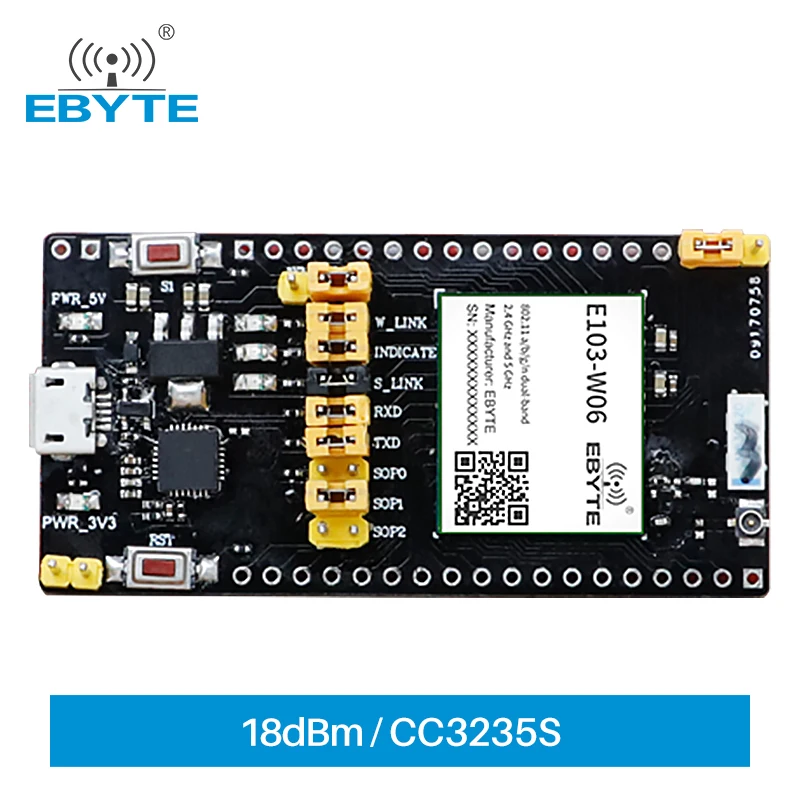 CC3235 Wifi Module Test Board EBYTE E103-W06-TB USB Interface Easy Use Pre-Welded E103-W06 TTL Test Board