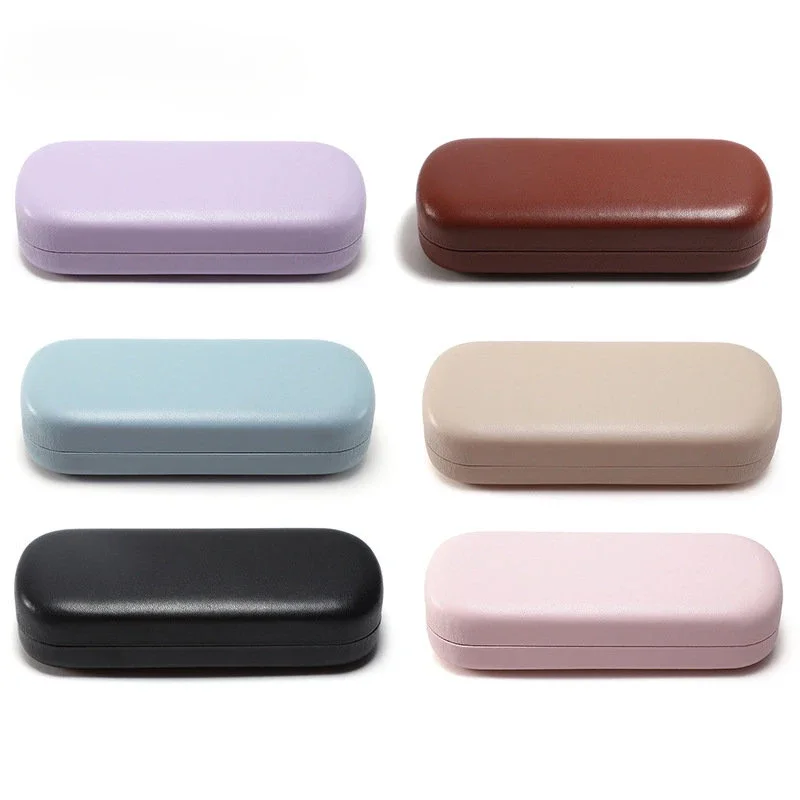 Glasses Case Sunglasses Case Stylish Anti-stress Leather Glasses Case Student Portable Glasses Storage Box Estuche Lentes 안경케이스