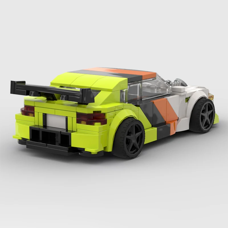 Stadsauto Snelheidskampioen Model MOC Bouwstenen Sportwagen RS3 Modulaire Technologie Geschenken Vakantie Monteer Kinderen Speelgoed Pak