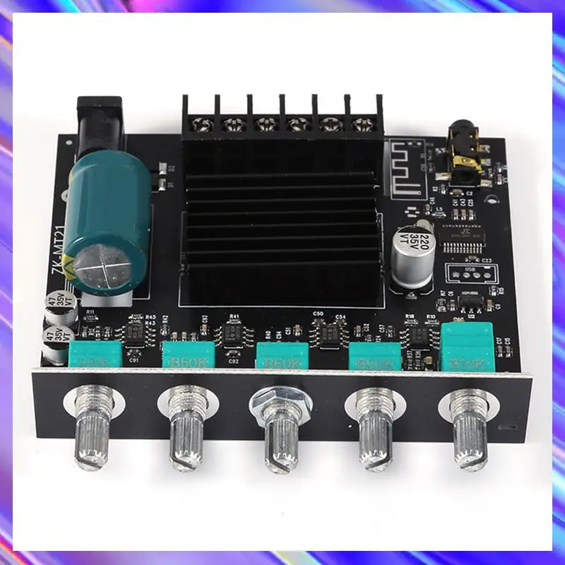 

A24U ZK-MT21 Bluetooth 5.0 Amplifier Board 50W*2+100W 2.1 Channel,Power Audio Stereo AMP Module AUX 2.1 Channel Audio Speaker