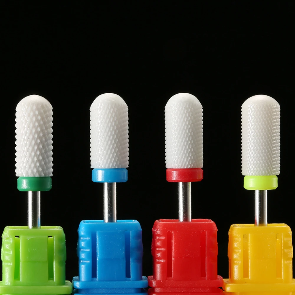 1 SZT. Stożkowy Frez Ceramiczny do Paznokci, Frezarka do Manicure, Frez Karbidowy do Usuwania Skórek, Pilniki do Żelu do Paznokci, Narzędzia do Polerowania Paznokci